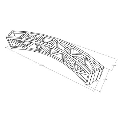 1/6 Round Truss 40*40*R300cm (12pcs / group)